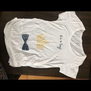 Maternity “it’s a boy” top